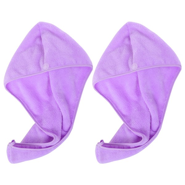 TG Hiuksenkuivauspyyhe Superabsorboiva (2 kpl) Hiustenhoito Suihku ja Violetti
