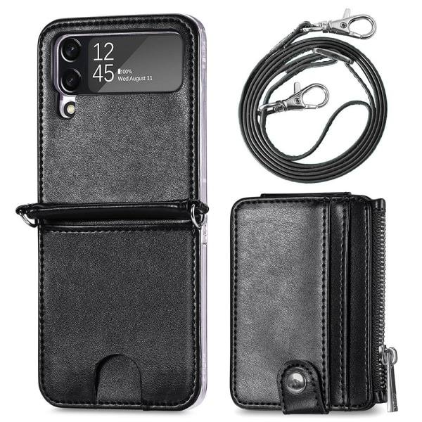 TG Samsung Galaxy Z Flip 3 - Mobilskal med Kortholder Lilla