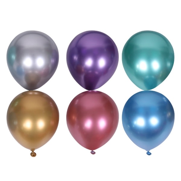 TG 50 färgglada ballonger för födelsedag/bröllop/fest (blandade färger)
