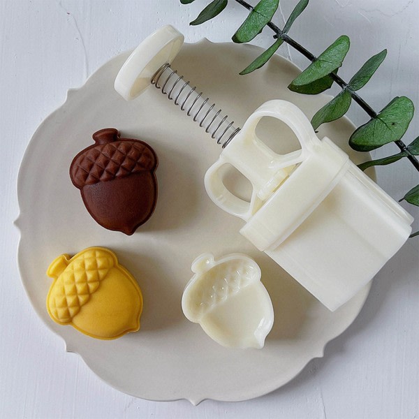 50g Månkaka Stämplar Handtryck Verktyg Plastmaterial Baksaker