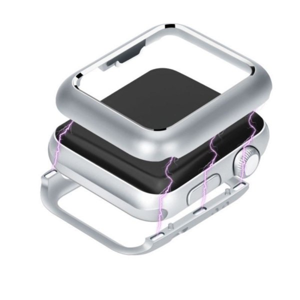TG Skyddande Praktiskt Magnetiskt Skal Apple Watch Series 4/5 Silver 44mm