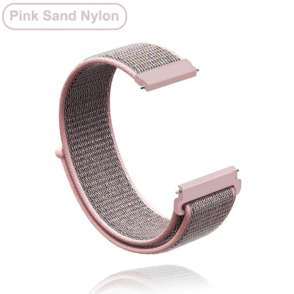 18mm 20mm 22mm Nylonarmband för Garmin Vivoactive 3 4 4s Venu 2 2s SQ Forerunner 645 Armband Nylon - Rosa Sand Nylon Rosa Sand 18MM Nylon Rosa Sand Nylon PinkSand 18MM
