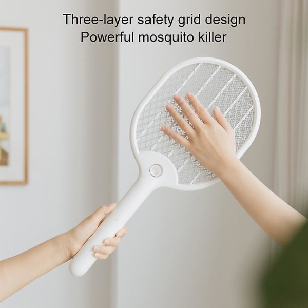 Elektrisk flugfälla Handhållen Bugg Mygg Zapper Killer Bärbar med ficklampa