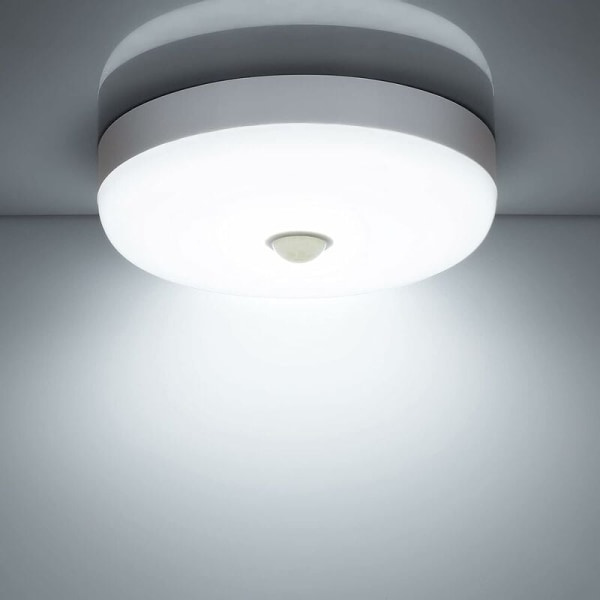 LED bevegelsessensor taklampe 12W 1500LM 6500K Kaldhvit IP56