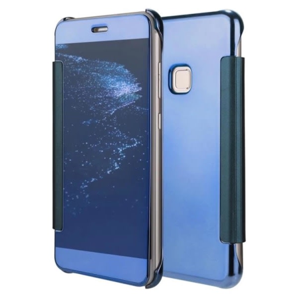 TG Huawei P8 Lite - FLOVEMES Clear-View Fodral Mörkblå