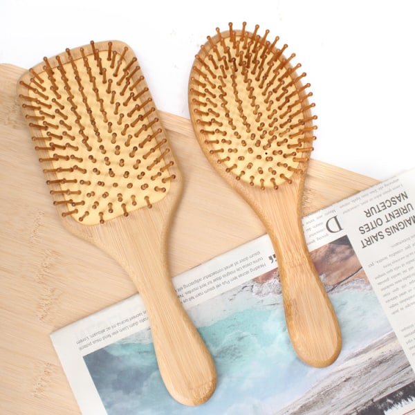 TG Bambuborste för hårborste för kvinnor, män och barn, redu