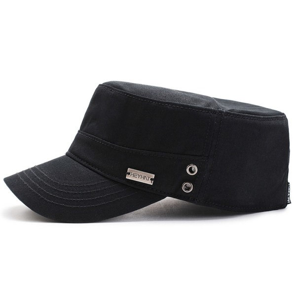Mørke - Army Cap i Bomuld Foran, Militær Cap, Klassisk Baseball