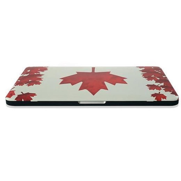 Skal for Macbook Pro Retina Kanadan lippu 15.4-tum Vit &amp; stav