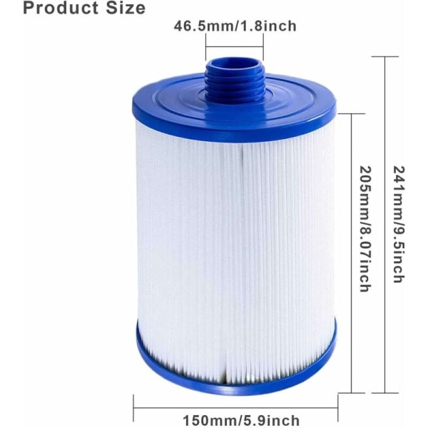 2-pack filterpatroner för Jacuzzi, spa, Unicel 6CH-940