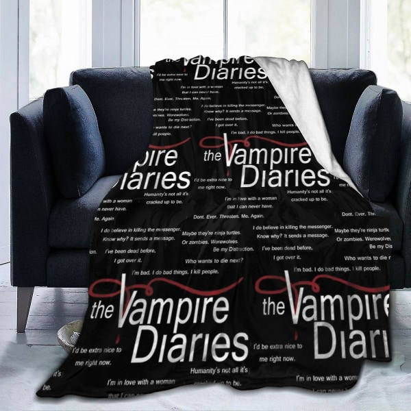 The Vampire Diaries Filtpläd Soffa För Soffa Utomhus Vardagsrum Sovrum, Dekoration Tillbehör Barn Tonåringar Kvinnor Män -u471 50x40in 125x100cm