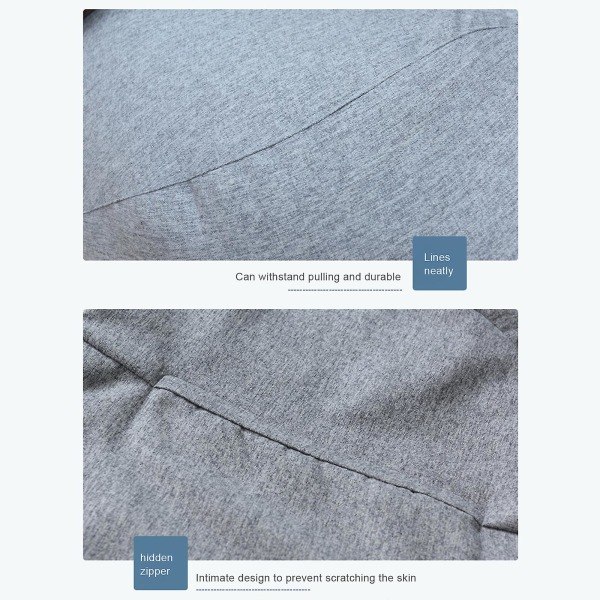 Sisä- ja ulkokäyttöön sopiva aikuisten säkkituoli, erittäin suuri säkkituolin päällinen, vaaleanharmaa M, vaaleanharmaa, vaaleanharmaa LightGray M