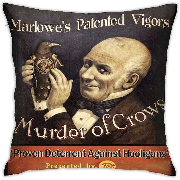 Fålla & Spel & Biosho Infinite Murder Of Crows Örngott, Golv Örngott Soffa Kuddar - 10 18\"x18\"