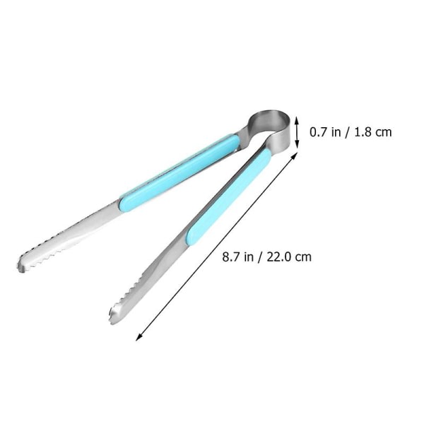 3-pack Rostfritt Stål Kökstång Bärbar Steak Clip Bbq Verktyg