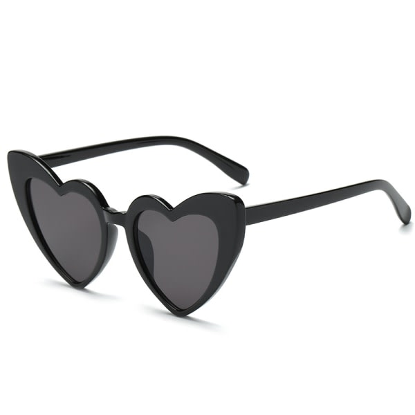 Hjerteformede solbriller Vintage Hjertesolbriller Kvinner Retrobriller for Shopping Reisefesttilbehør