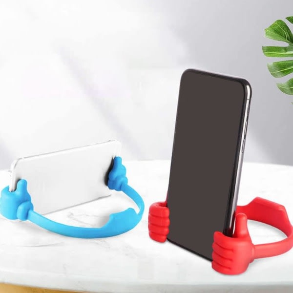 Galaxy 8 st rolig matkapuhelinhållare, bordstelefonhållare, bärbar telefonhylla (slumpmässig färg)