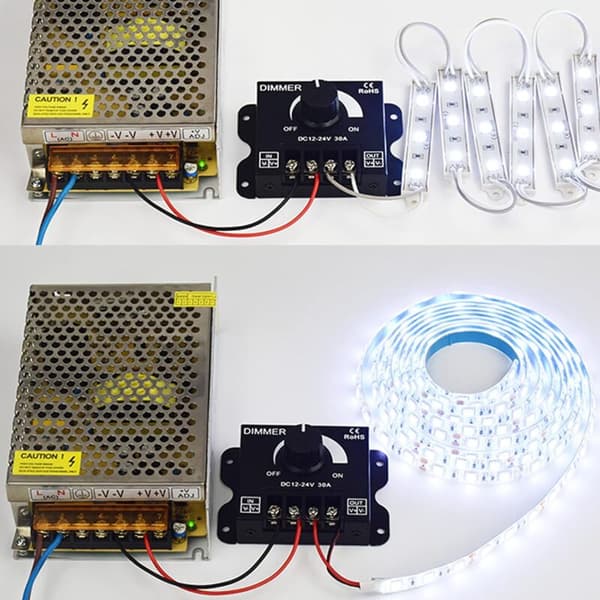 LED Dimmer Kontroller 12V 24V 30A PWM Dimmer 360W for LED Striper Eller LED Lys