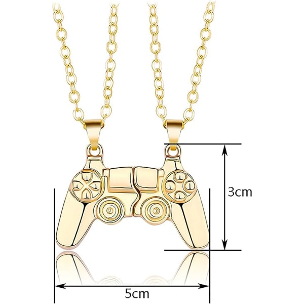TG Spilkonsoll Halskæde (Guld), Par Halskæde i Magnet Legering