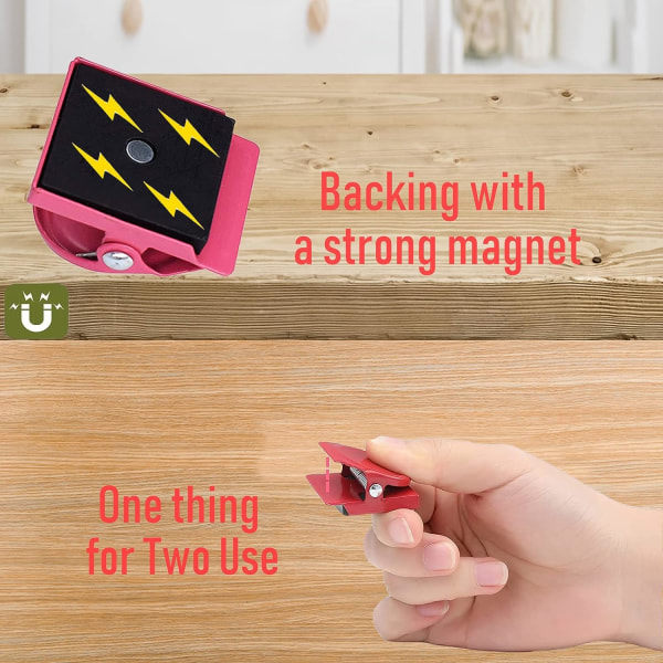 Magneettiset jääkaappiklipit 9 kpl, Vahvat Valkotaulumagneettiset Värilliset Mag