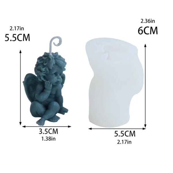 Barbie 5 stk. Forme DIY Lys Silikon Form Lysform Engelform Sæbeform Håndlavede forme
