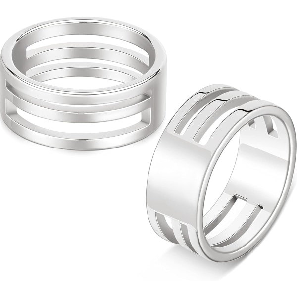 Galaxy Single Loop Jump Ring Åbner Til Smykkehåndværk Tilbehør Sølv - 2 Pak