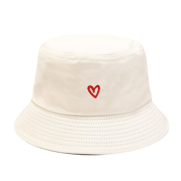 Unisex Solhatt, Bomullsstrandbøttehatt for Menn Kvinner, Sommer Utendørs Gutter Jenter Boonie Cap Pustende Pakkbar