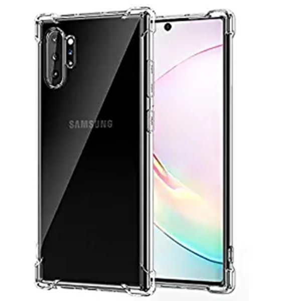 TG Samsung Galaxy Note10 Plus - Stilig Silikondeksel med Tykke Hjørner Transparent/Gjennomsiktig