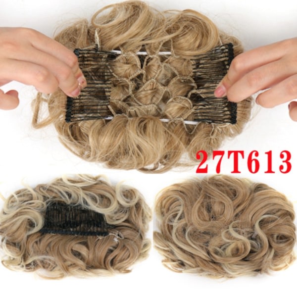 TG Kamklämma i lockigt hårförlängning Chignon-hår 27T613 27T613