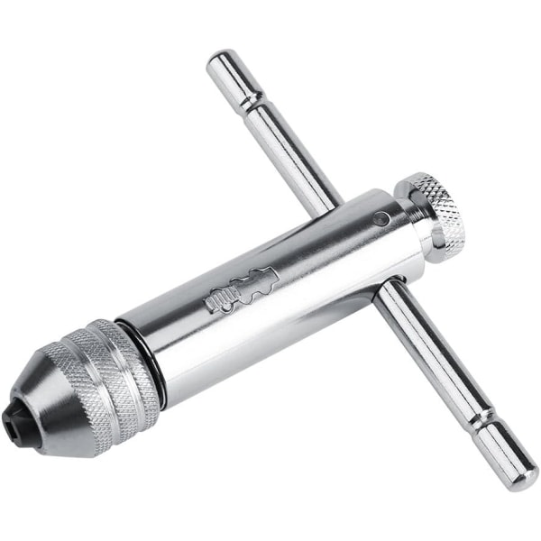 Galaxy Tap Wrench - Justerbar T-Bar Håndtak Ratchet Tap Wrench for Tap & Die Set (M5-M12 Kort)