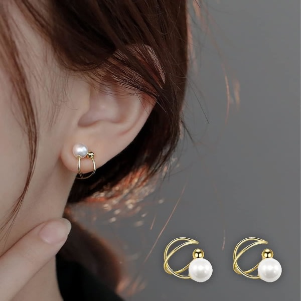 Galaxy örhängen, minimalistisk ørehänge, clip man falska öronmanschett (1 par)