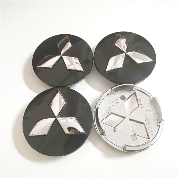4-pack Fit Mitsubishi Hjulcentrumnavkapslar, 60 mm/2,35 tum W