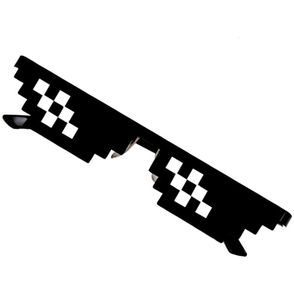 Korkealaatuisia hauskoja leluja lapsille, Thug Life Lasit 8 Bit Pixel Deal With IT Aurinkolasit Unisex Aurinkolasit Lelut B