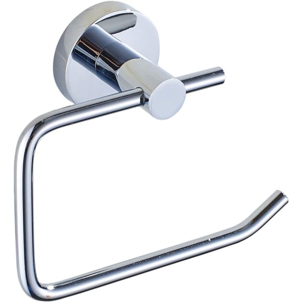 Galaxy Væghængt Toiletpapirholder Moderne Toiletpapirholder i Rustfrit Stål Krom Toiletpapirholder Sølv Rund Bund
