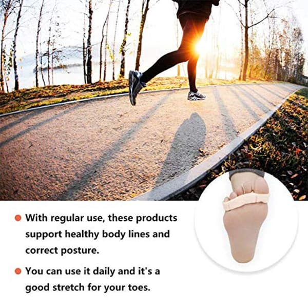 Gel tåskillere, 2 par / 4 stykker, til Hallux Valgus & hammertæer, smertelindring
