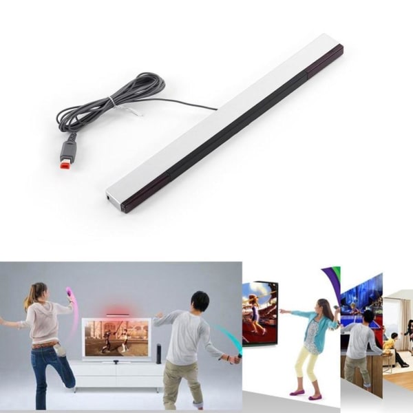 Nintendo Wii Sensor Receiver Trådløs Infrarød IR Hvit