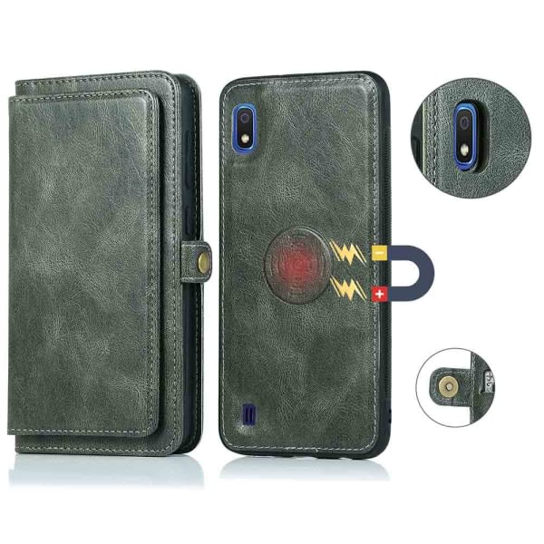 TG Samsung Galaxy A10 - Robust Wallet Case Mørkegrøn