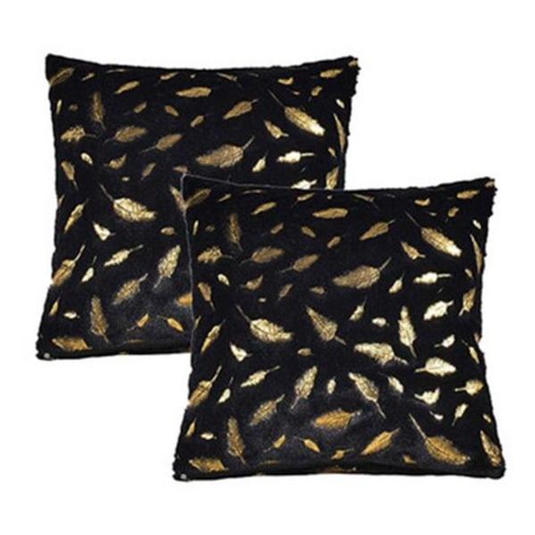Överkast i plysch, Överkast i guldplysch för soffa soffa Hemma Kontorsinredning, 45 x 45 cm, 2 set, Favson (2 stycken)