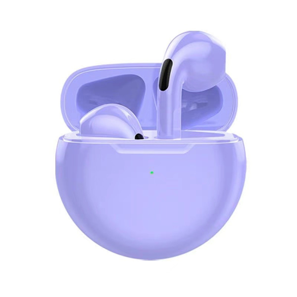 Originale i12 Tws Stereo Trådløse 5.0 Bluetooth In-Ear Høretelefoner med iPhone-etui Purple Pro6