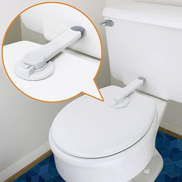 Toiletlåse til børnesikring - Ideelt baby toiletlåse med