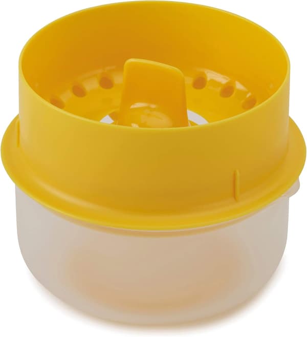 Äggseparator, Plast, Gul, 13 x 7,1 x 13,5 cm-yux