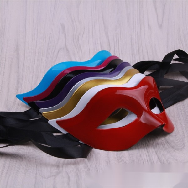 1 stk. Maskerade Halloween Kostume Maske (Tilfældig Farve)