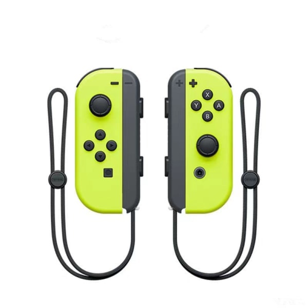 NS-Switch Vänster och Höger Handkontroll Joycon Handtag Switch Bluetooth Handkontroll med Fjärrväckning och Handrem Elgul Handkontroll Electric yellow handle