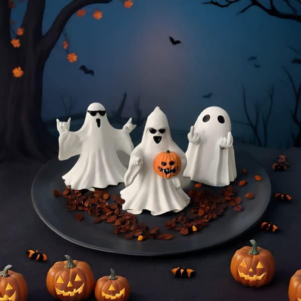 Amazons nye Mellemfinger Søde Spøgelses Halloween Mellemfinger kærlighed spøgelsespynt Middle Finger Ghost