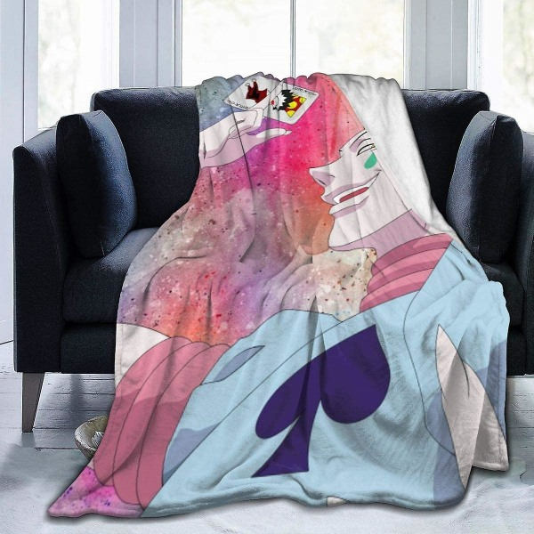 Hunter X Hunter Hisoka Morow Blød Varmt Tæppe Sengetøj Lannel Tæpper Let Kast Tæppe Til Voksne -w13 50x40in 125x100cm