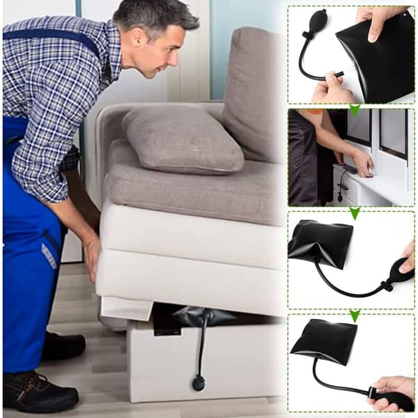 Luftkudde Pump Kil Lyftande Luftkudde, 2 ST Monteringskudde Luftpump Kil Uppblåsbara DIY Handverktyg