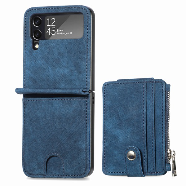TG Smidigt Skal med Plånbok - Samsung Galaxy Z Flip 3 Sininen