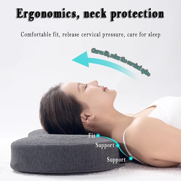 Piercing Kudde - Öronpiercing Kudde för Sidosovare - Sidokudde - Memory Foam Kudde - Ergonomisk - Kudde med Hål för Örat