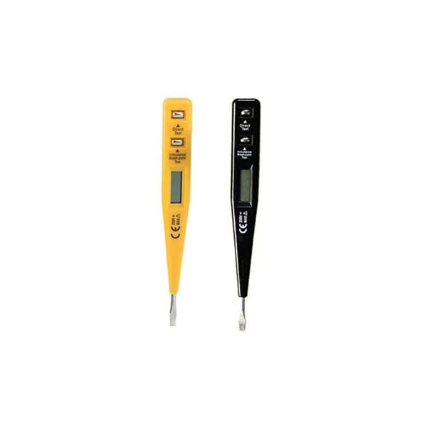 Digital Tester Blyant Skruetrækker Probe Lys Spændingstester Detektor / 12-220V Elektrisk Voltmeter, Sort, af DEBUNS