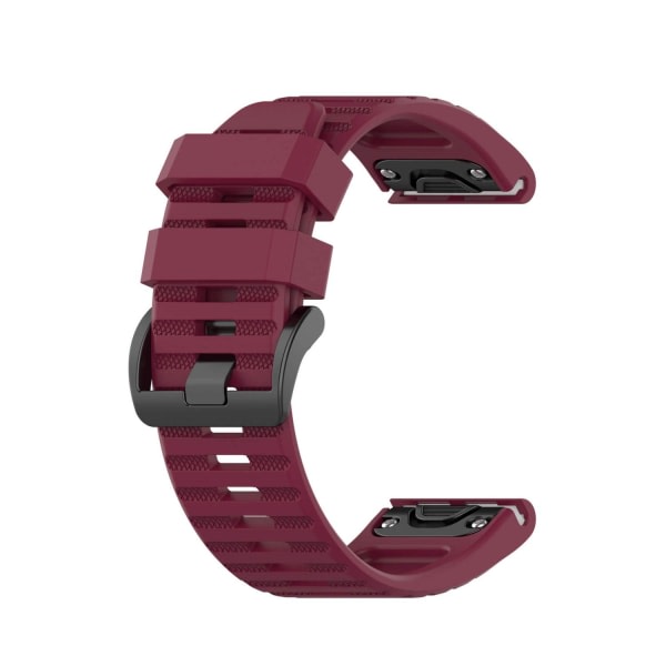 Silikoniranneke Punainen Garmin Fenix ​​5X/6X/7X 26mm Punainen