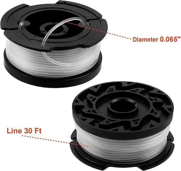 6-pakkaus Spolar A6481 A6485 Black Decker Trimmer-yux -laitteeseen