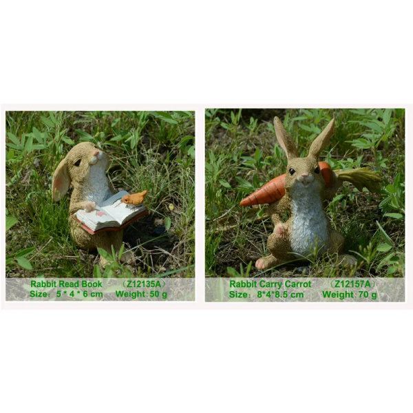 Bitar Vardagskollektion Pääsiäinen Koti Sisustus Sööt Kaninhahmo Miniatyyri Pöytäkoriste Fairy Garden Kiitospäivä